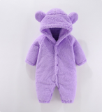 Mini Fashion™ - Mit Kapuze - Fleece-Strampler