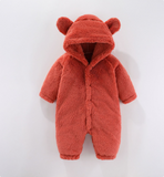 Mini Fashion™ - Mit Kapuze - Fleece-Strampler