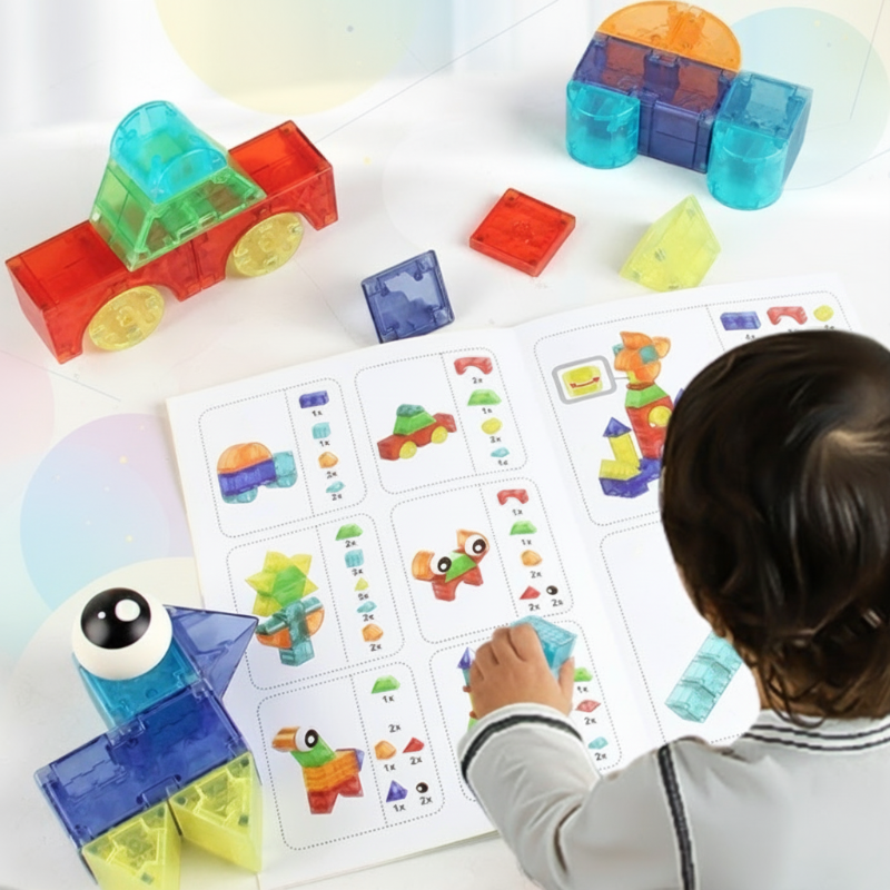 MagniCube – Kreativ & lehrreich – Magnetisches Bauklötze-Set