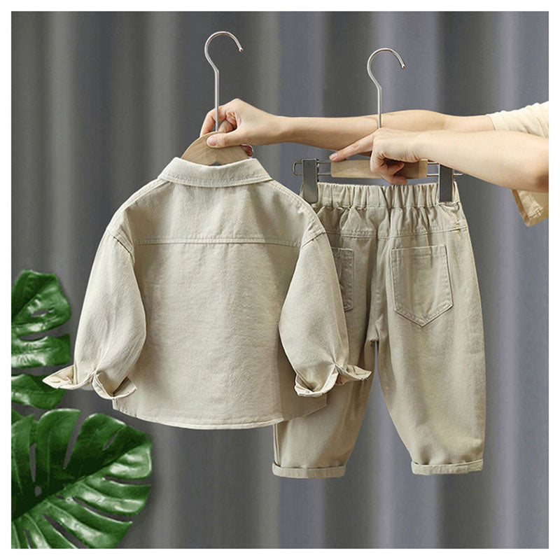 LittleExplorer – Bequem & Cool – Kinderhose & Hemd-Set