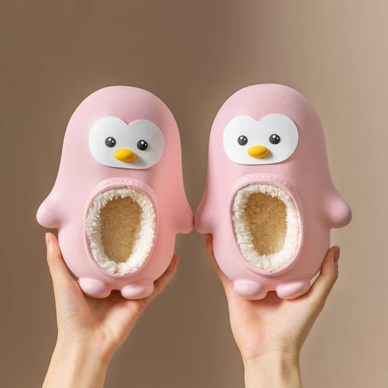 Mini Fashion™ - Warm & Lustig - Pinguin-Hausschuhe für Kinder