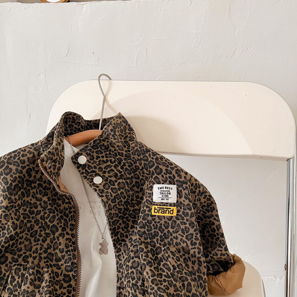 Mini Fashion – Cool & bequem – Jacke mit Leopardenmuster