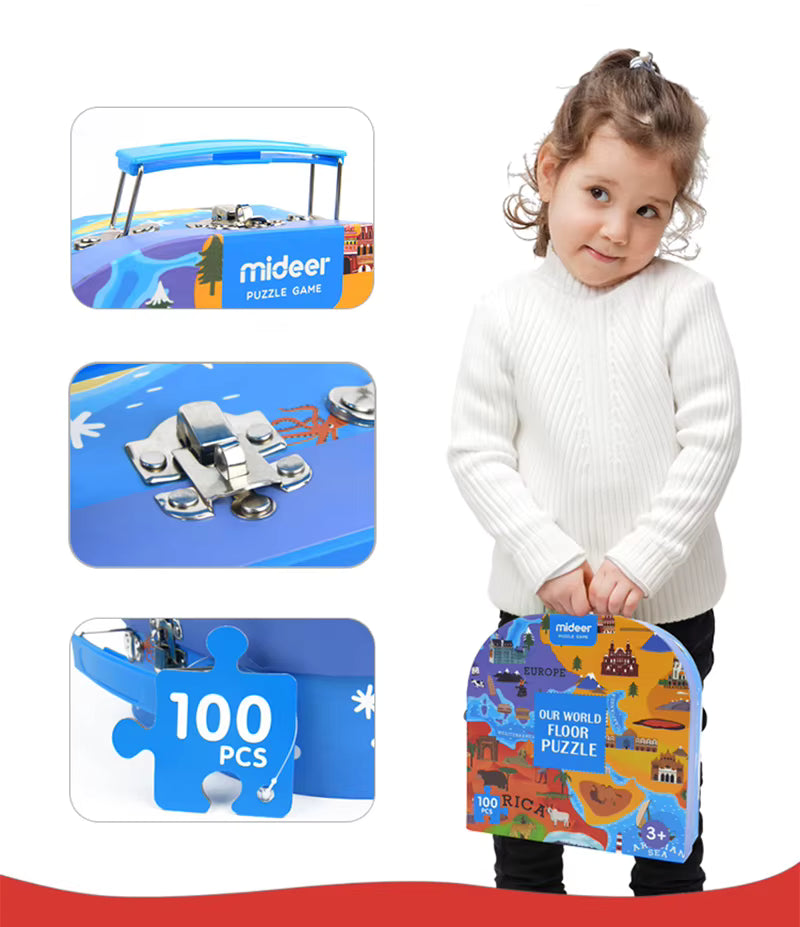 GeoMap – Lehrreich & unterhaltsam – Weltkarte-Bodenpuzzle