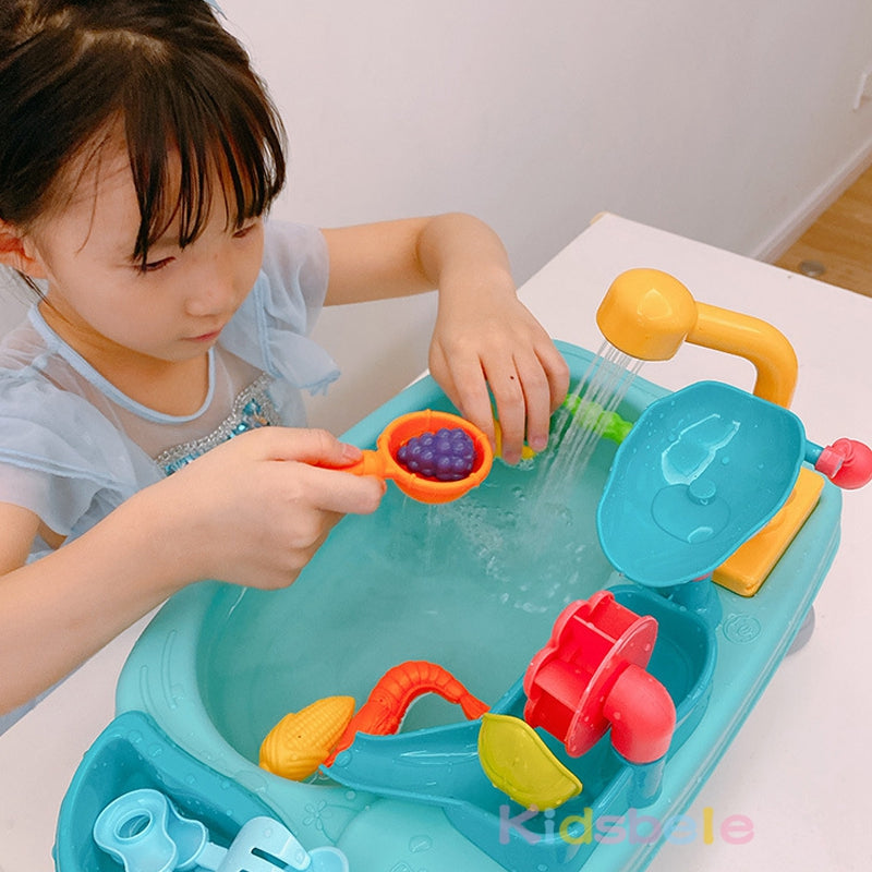 SinkPlay – Fantasie & Entwicklung – 2-in-1-Spielwaschbecken & Fischspiel