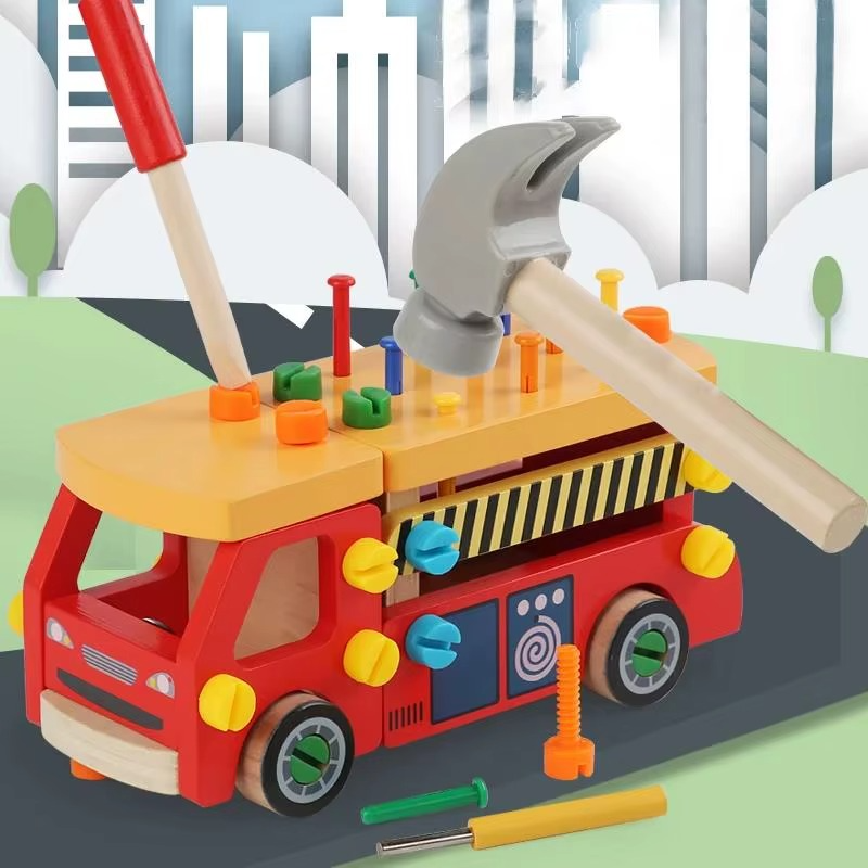 Woods™ - Feinmotorik und Koordination - Spielzeug-Bauwagen