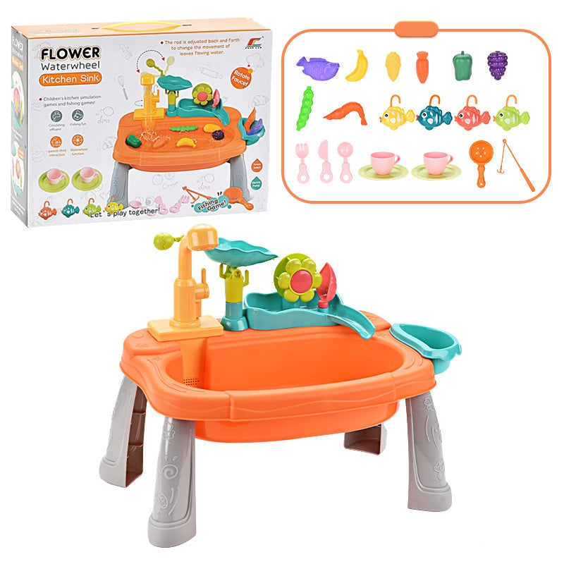 SinkPlay – Fantasie & Entwicklung – 2-in-1-Spielwaschbecken & Fischspiel