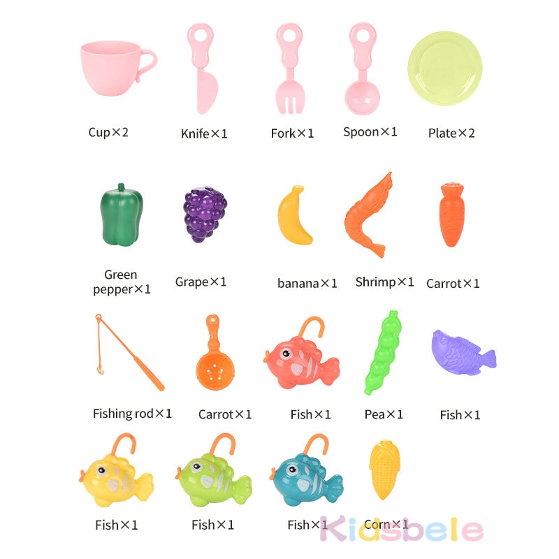 SinkPlay – Fantasie & Entwicklung – 2-in-1-Spielwaschbecken & Fischspiel