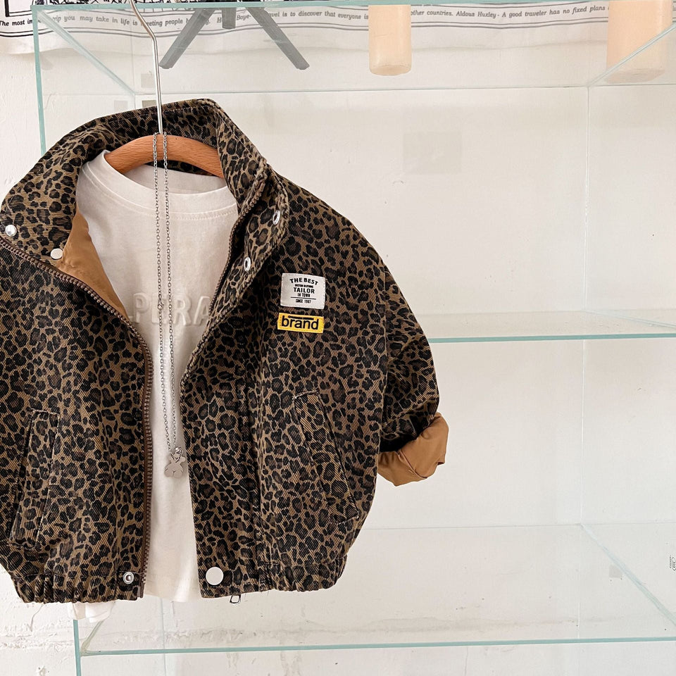 Mini Fashion – Cool & bequem – Jacke mit Leopardenmuster