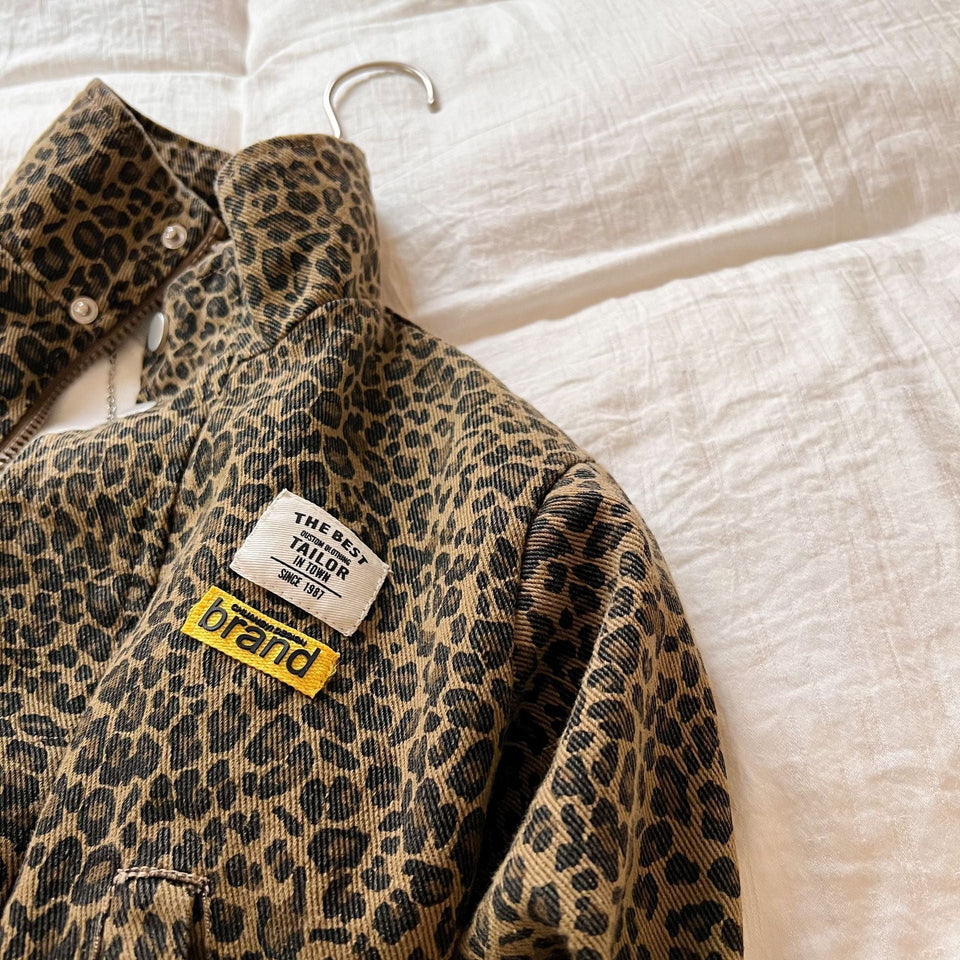 Mini Fashion – Cool & bequem – Jacke mit Leopardenmuster