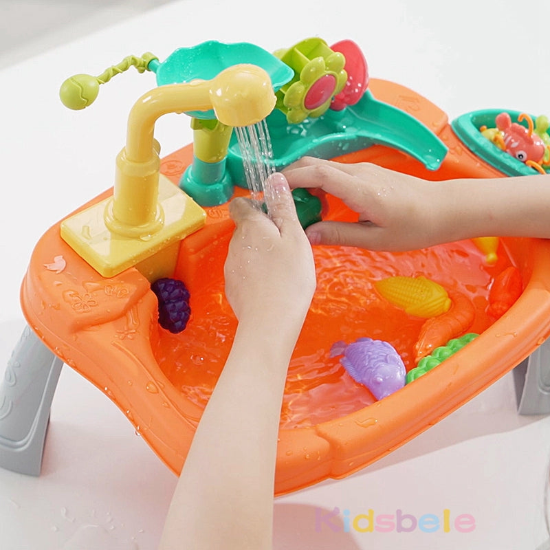 SinkPlay – Fantasie & Entwicklung – 2-in-1-Spielwaschbecken & Fischspiel