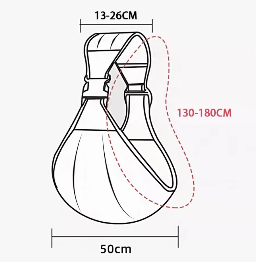 Baby Sling Carrier™ - Extrabreiter Tragegurt - Ergonomischer Hüfttrage