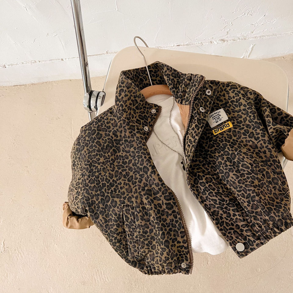 Mini Fashion – Cool & bequem – Jacke mit Leopardenmuster