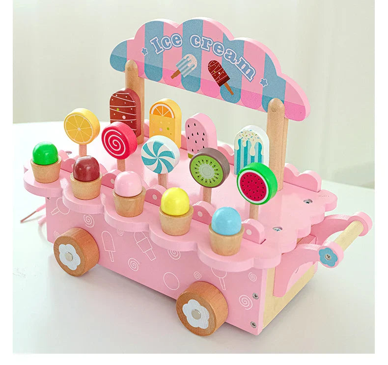 Wooden Gelato™ – Eiskalte Fantasie – Rollenspiel Eiswagen