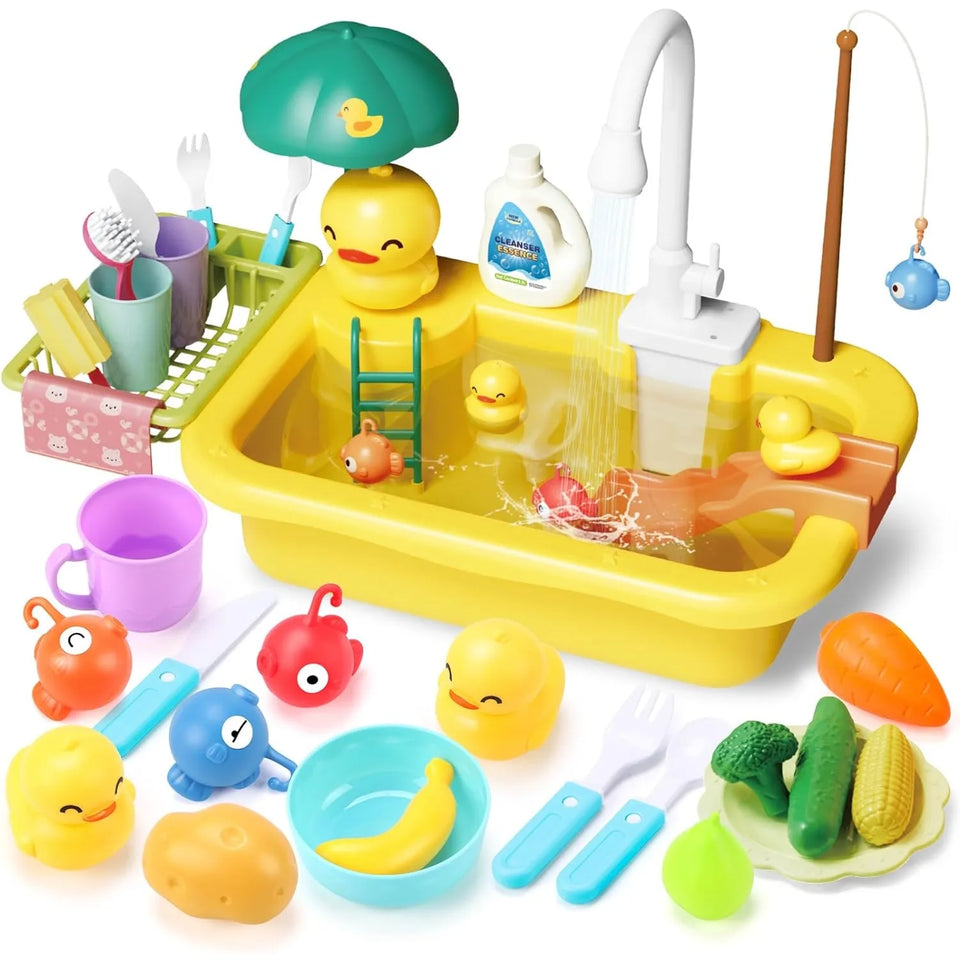 Children Kitchen – Wasserspaß & Lernen – 2-in-1-Spülbecken