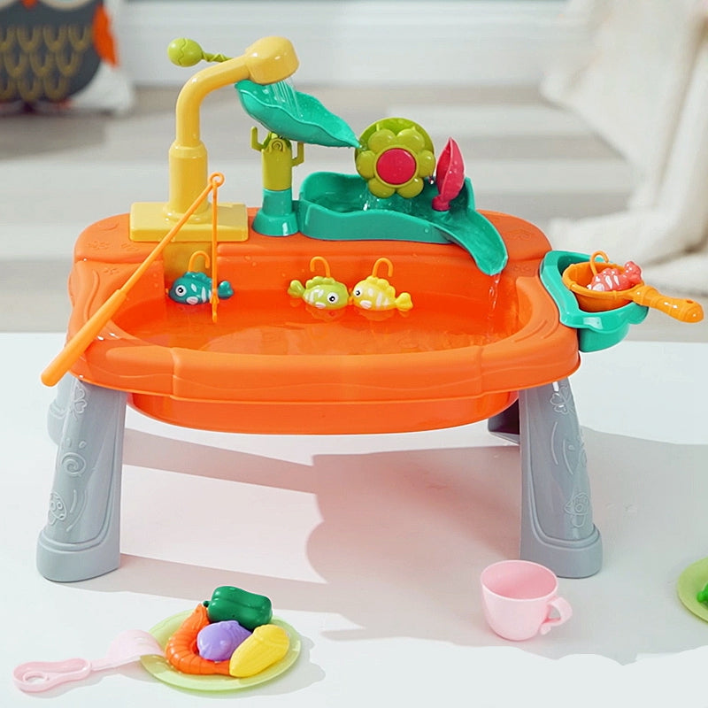 SinkPlay – Fantasie & Entwicklung – 2-in-1-Spielwaschbecken & Fischspiel