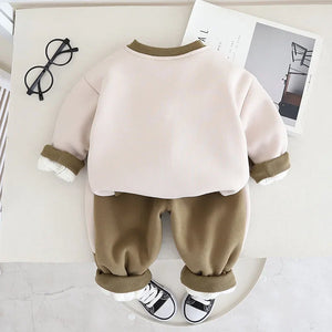 Mini Fashion™ - Warm & weich - Herbst-Jogginganzug für Kinder