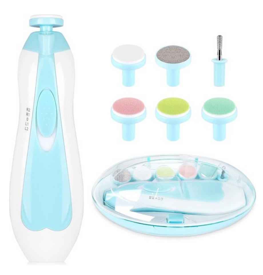 SafeCare – Geräuschlos & sicher – Elektrisches Baby-Nagelfeilen-Set
