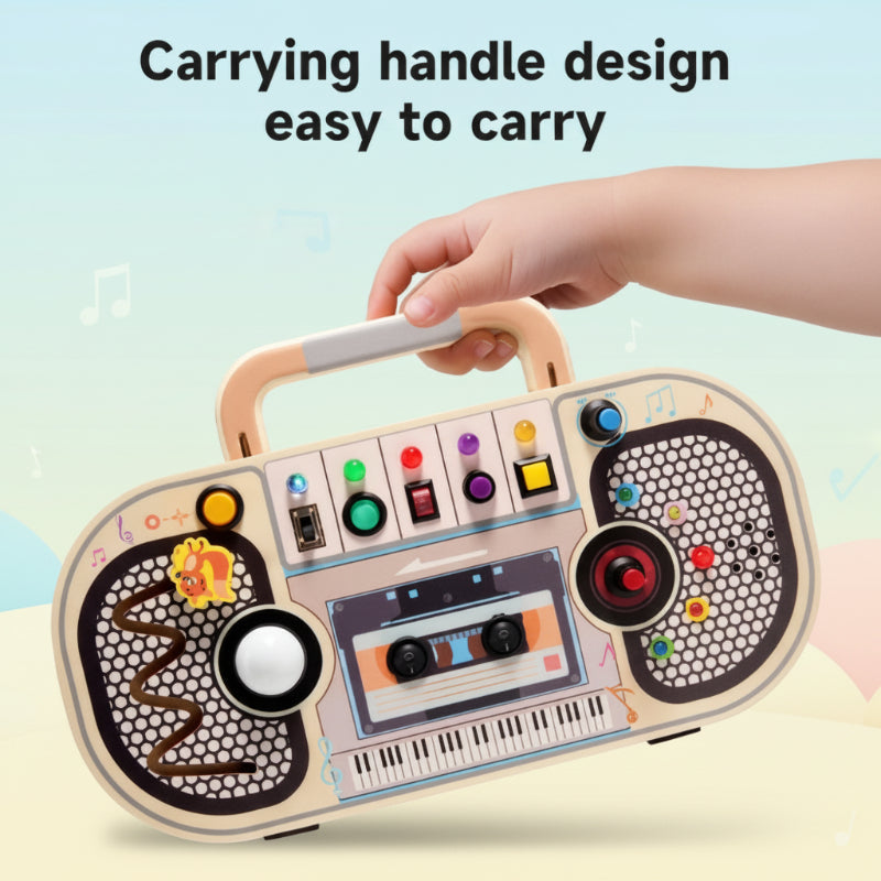 Wooden Busy Board – Motorik & Interaktion – Aktivitäten-Musiktafel