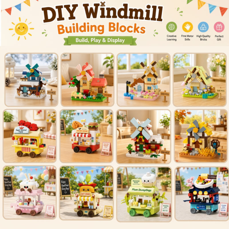 DIY Windmill Building Blocks – Kreativ & Herausfordernd – Baustein-Set