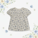 Vine Print Blouse – Leicht & Niedlich – Kinderbluse mit Puffärmeln