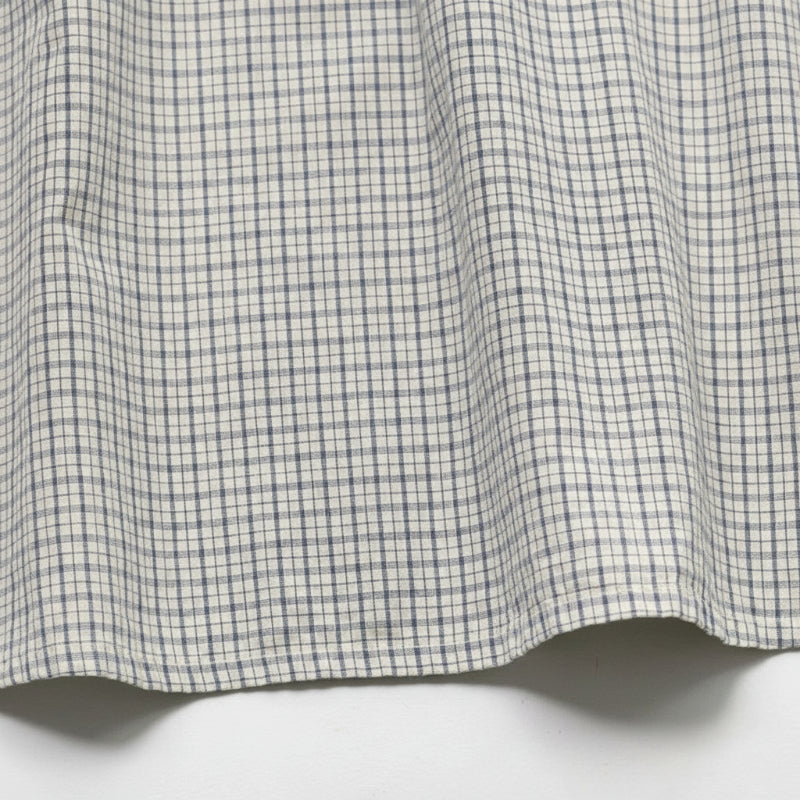 Check Dress – Weich & atmungsaktiv – Klassischer Kragen mit Puffärmeln