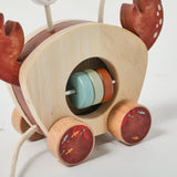 Crab Pull Toy™ – Spielen & Lernen – Hölzerne Krabbe