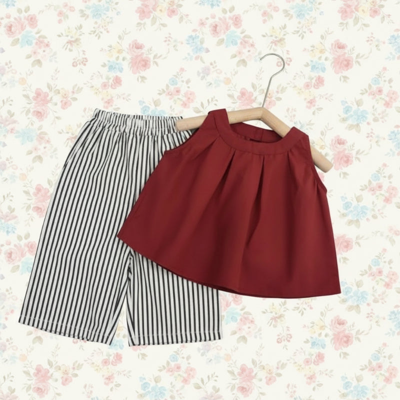 Sleeveless Tops & Pants – Weich & stilvoll – Sommer-Set für Kinder