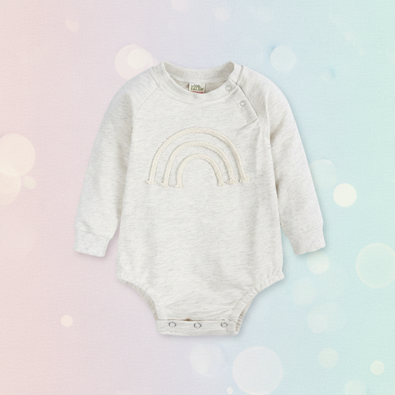 SnuggleHue – Weich & bequem – Regenbogen-Baby-Strampler