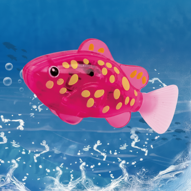 TinySwim – Spaß & Bewegung – Elektronischer Schwimmfisch mit LED-Licht