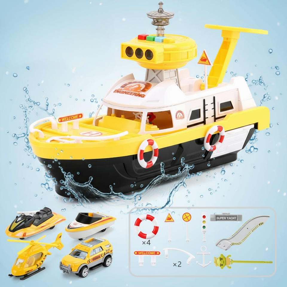 PlayHarbor – Musikalisch & interaktiv – Spielzeugboot mit Licht & Sound