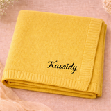 Personalized Baby Blanket – Weich & Einzigartig – Personalisierte, bestickte Baumwolldecke
