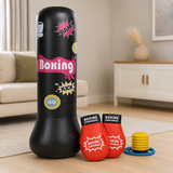 BopBag – Spaß & Aktivität – Aufblasbarer Boxsack mit Handschuhen
