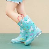 RainySteps – Bequem & wasserdicht – Regenstiefel mit Print & Schlaufe