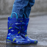RainySteps – Bequem & wasserdicht – Regenstiefel mit Print & Schlaufe