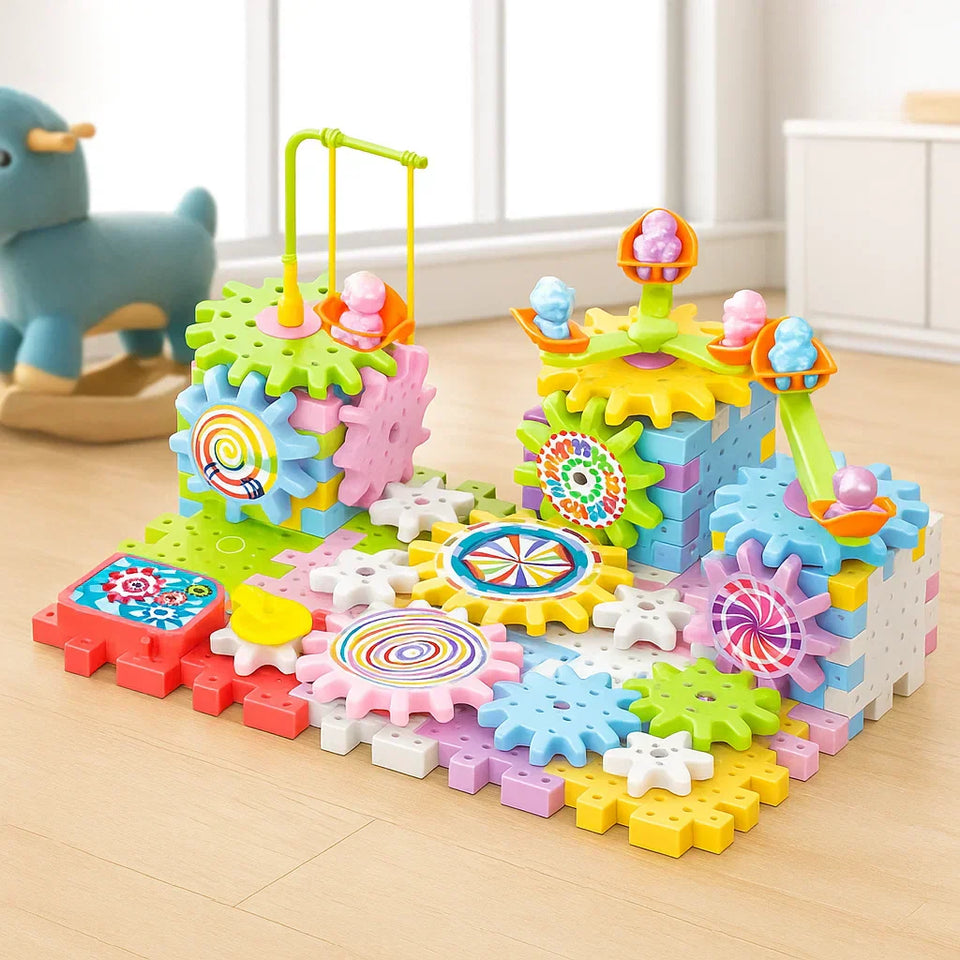 GearTrack – Elektrisch & Pädagogisch – Bausteine-Spielset