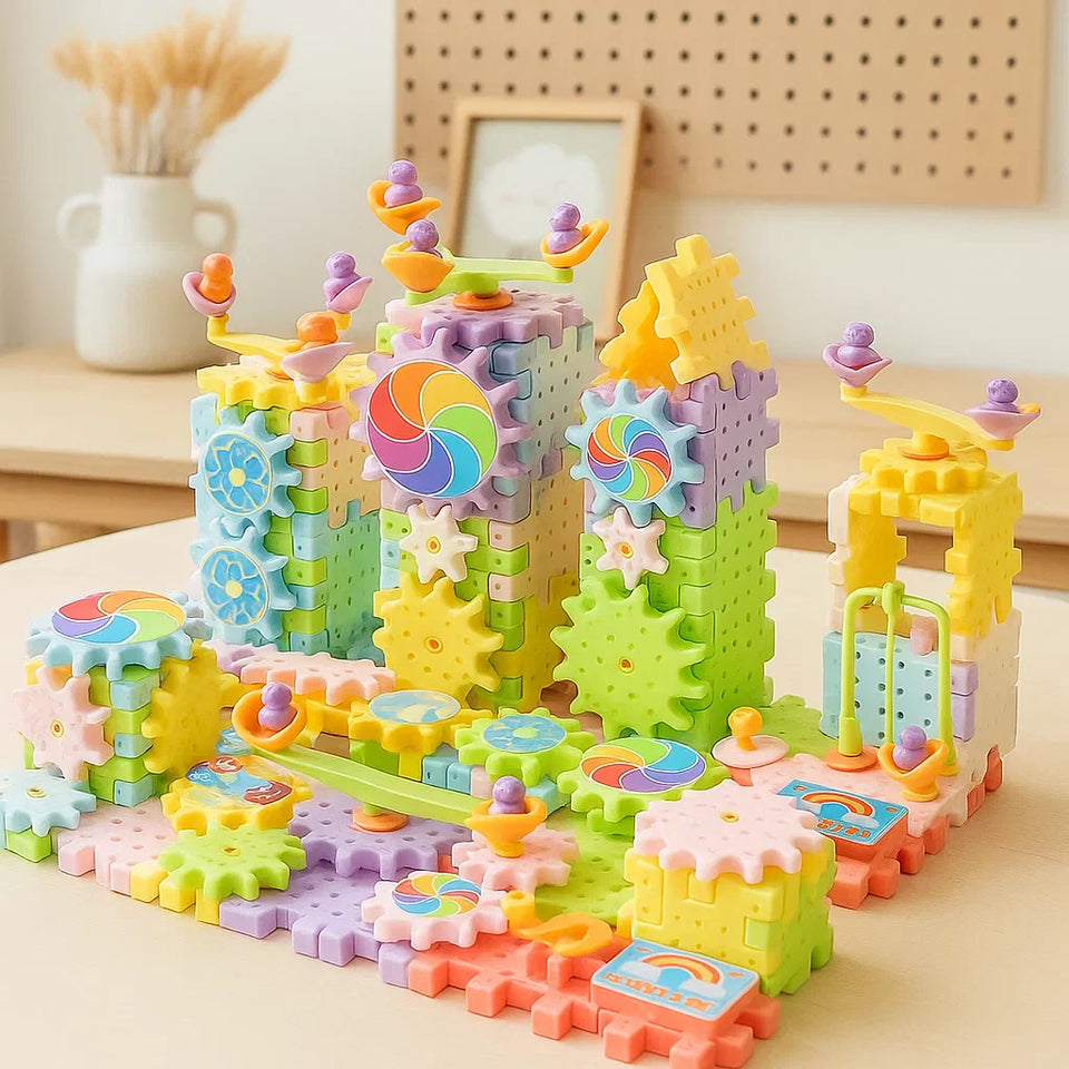 GearTrack – Elektrisch & Pädagogisch – Bausteine-Spielset