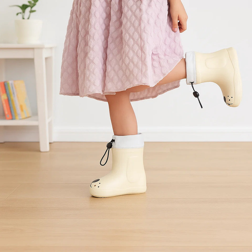 PuddlePaws Kids – Wasserdicht und verspielt - Woof Regenstiefel