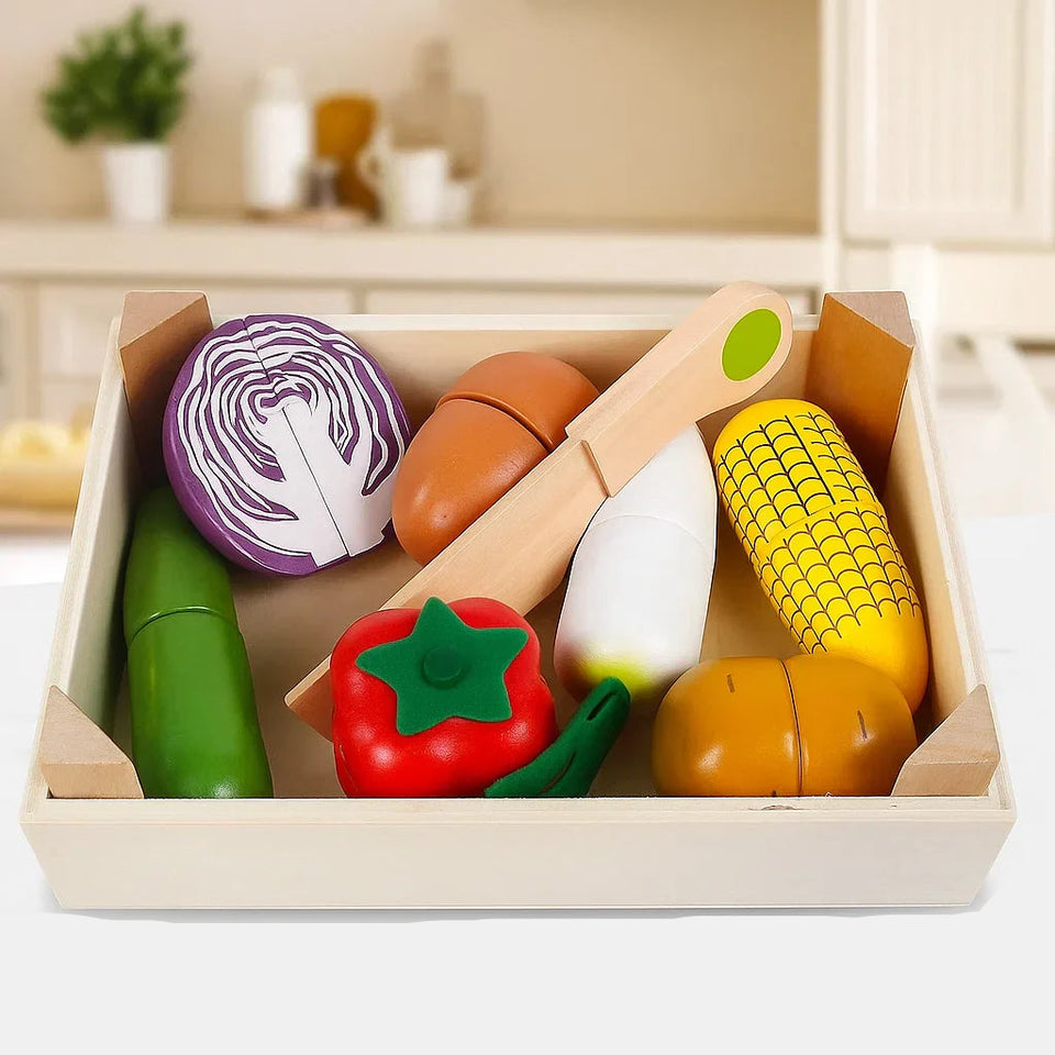 MiniChef – Spaß & Kreativität – Magnetisches Küchenspielset aus Holz