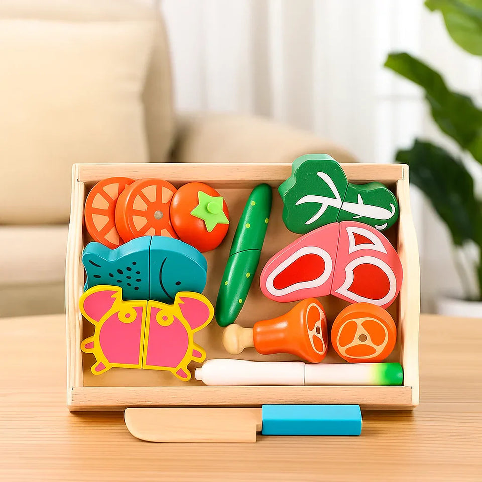 MiniChef – Spaß & Kreativität – Magnetisches Küchenspielset aus Holz