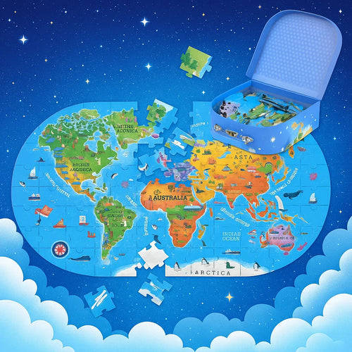 GeoMap – Lehrreich & unterhaltsam – Weltkarte-Bodenpuzzle