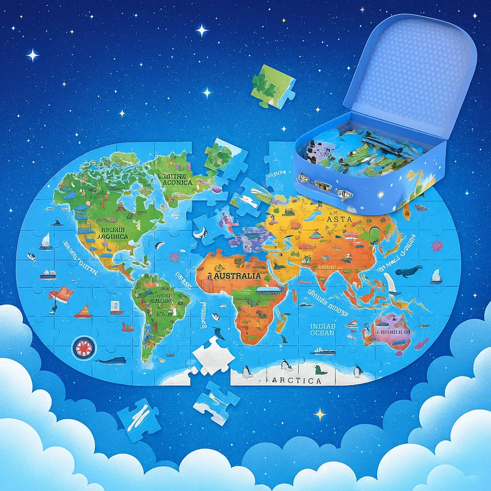 GeoMap – Lehrreich & unterhaltsam – Weltkarte-Bodenpuzzle