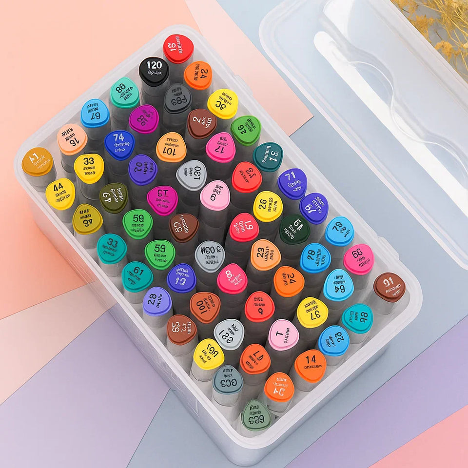 HighlightPro – Doppelt & bunt – Geruchsneutrale & abwaschbare Schulstifte