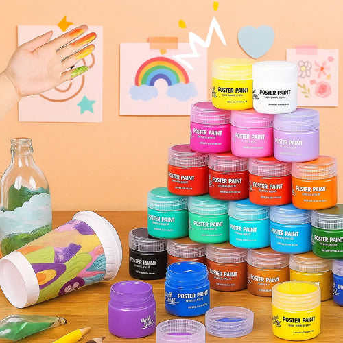 PaintJoy – Farbenfroh und kreativ – Fingerfarben- und Gouache-Set