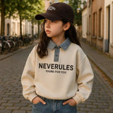 FashionKids – Stilvoll & Verspielt – Poloshirt mit Denimkragen