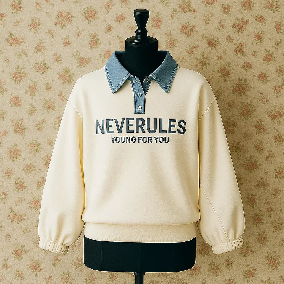 FashionKids – Stilvoll & Verspielt – Poloshirt mit Denimkragen