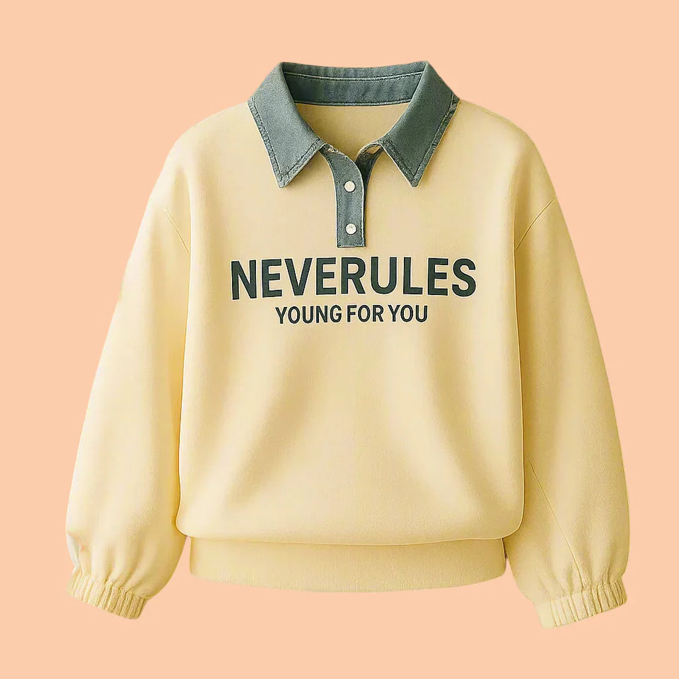 FashionKids – Stilvoll & Verspielt – Poloshirt mit Denimkragen