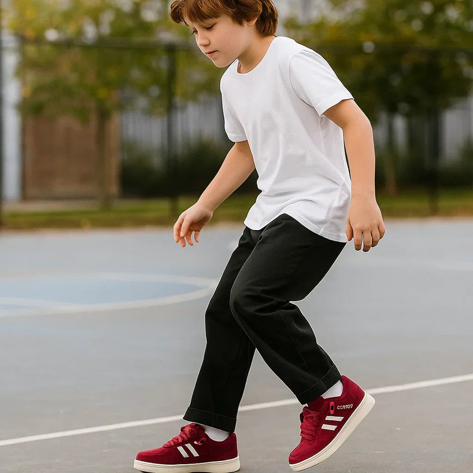 UrbanStep – Trendy & bequem – Bordeauxrote Sneaker