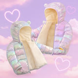 CuddleCoat  – Dicke wattierte Jacke mit Bärenkapuze