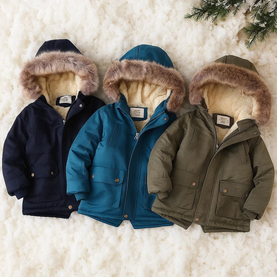 CozyTrend – Eleganter & warmer Parka-Wintermantel mit Pelzkragen
