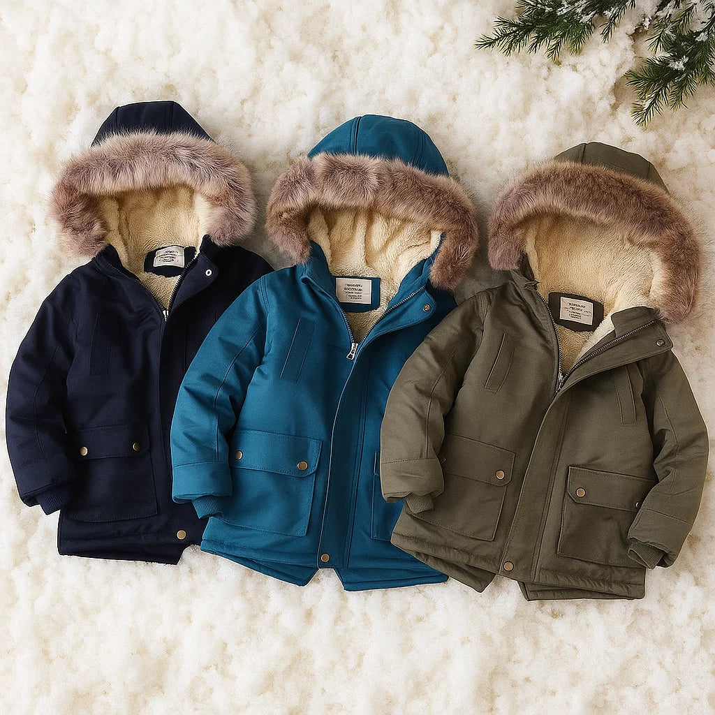 CozyTrend – Eleganter & warmer Parka-Wintermantel mit Pelzkragen